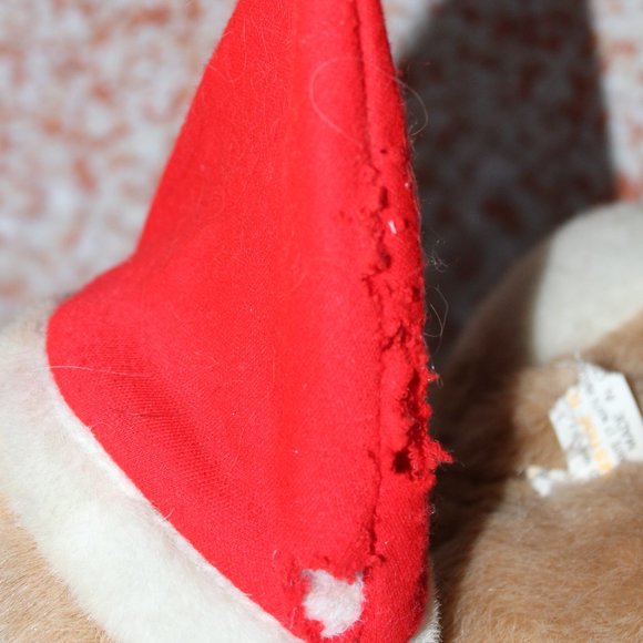 Vintage 1989 Prestige Toy Corp Plush Teddy Bear Laying On Belly With Package - Picture 3 of 7